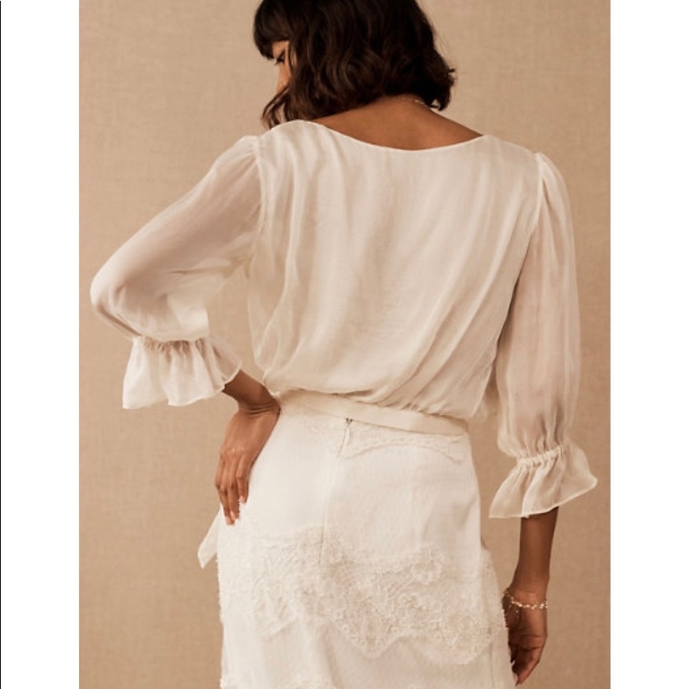 BHLDN Catherine Deane Teagan silk top - Picture 2 of 4